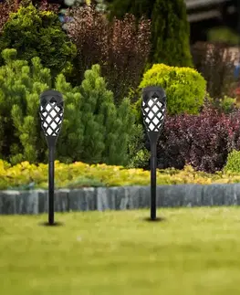 Solárne dekoračné lampy Solárna lampa EKO1461 pochodeň 1700K Set 5 ks