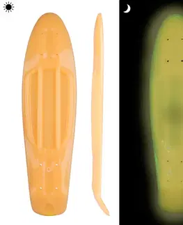 Skateboard dosky Svietiaca doska pre pennyboard WORKER Solosy 22.5*6" oranžová