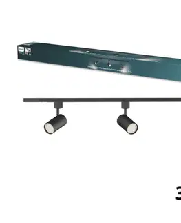 Svietidlá Philips - LED stmievateľné bodové svietidlo v lište systému EASYLINK 3xGU10/6,2W/230V 1m čierna P7613+3xP4914