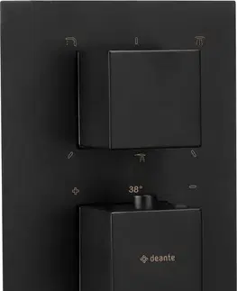Kúpeľňové batérie DEANTE - Therm čierna - Vonkajší prvok, pre termostatický BOX BXY_NEAT