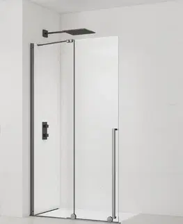 Sprchové dvere Sprchová zástena 140 cm walk-in SAT Xmotion PVD Gun metal SATBWIXM140GM SATBWIXM140GM