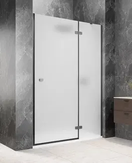 Sprchovacie kúty POLYSAN - GLOBE GUN METAL sprchové dvere do niky 1000, matné sklo, pravé GB1010MRGM