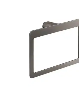 Svietidlá Gedy - Nástenný vešiak na uteráky PIRENEI 15x23 cm metalická sivá PI7081