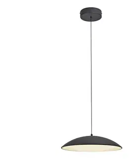 Svietidlá Schöner Wohnen 14606-18-LED stmievateľný závesný luster na lanku LENTE LED/17W/230V pr. 40 cm čierna 14606-18