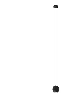 Svietidlá  LED Luster na lanku MIDWAY 1xGU10/4,8W/230V čierna W-KMD 1804/1 BK-B