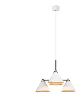 Svietidlá Markslöjd 108077 - Luster na lanku KLINT 4xE14/40W/230V biela 108077