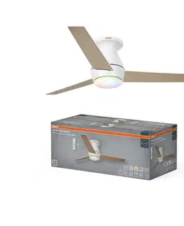 Ventilátory Osram - LED RGB stmievateľný stropný látor NORDES LED/18W/230V 3000-6500K + diaľkový ovládač 4058075857711