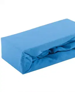 Bytový textil Prestieradlo jersey s gumkou 115GSM 140x200 modrý