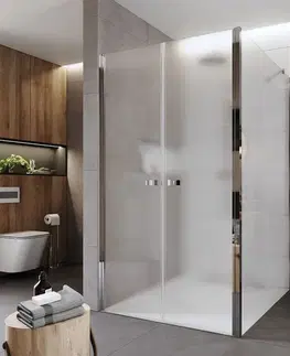 Sprchovacie kúty Mereo Sprchový kút, Novea, štvorec, 120 cm, chróm ALU, sklo Point, dvere lietacie CK86552Z