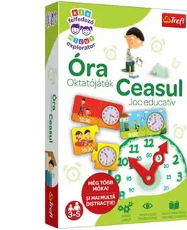 Objavujeme spolu svet Trefl Malý objaviteľ: Hodiny (Kis felfedező: Óra, hra v maďarčine)