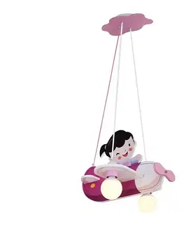Svietidlá Globo 15728 - Detský luster KITA 2xE27/40W/230V 15728