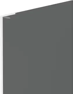 Sprchové dvere MEXEN/S - Next L vaňová zástena FIX 100 x 150, grafit, biela 895-100-000-03-40-20