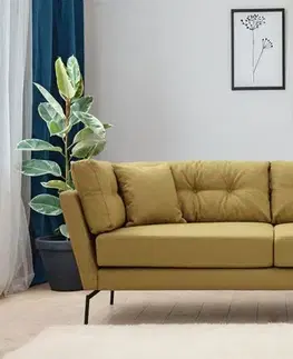 Pohovky a gauče Trojmiestna pohovka Mapa - Greenish Yellow