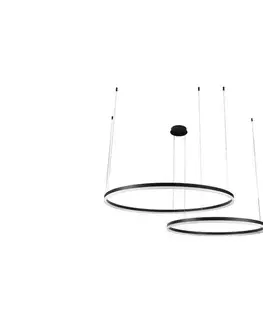 Svietidlá  LED Stmievateľný luster na lanku LED/128W/230V 3000-6500K + diaľkové ovládanie J4383/B
