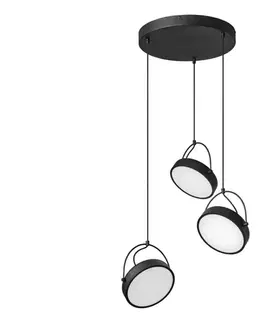 Svietidlá Osram - LED závesné svietidlo na lankách DECOR PUCK 3xLED/12W/230V CRI 90 čierne 4058075846586
