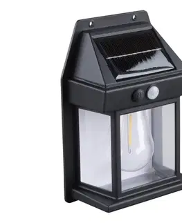 LED osvetlenie  WL918 - LED stmievateľná solárna lucerna so senzorom LED/3,7V IP44 1200 mAh WL918