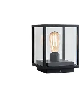 Záhradné lampy Redo 9109 - Vonkajšie svietidlo VITRA 1xE27/15W/230V IP54 čierne 9109