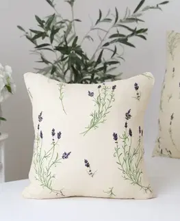 Dekoračné obliečky MKLozkoviny.sk Mušelínová obliečka na vankúš 40 x 40 cm - Levanduľa 02-  -