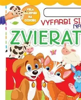 Nalepovačky, vystrihovačky, skladačky Vyfarbi si naše zvieratká