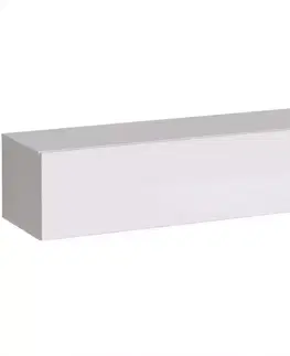 RTV stolíky v podkrovnom štýle TV stolík závesný Switch SW2 biely