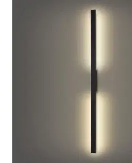 LED osvetlenie BRILAGI - Vonkajšie nástenné svietidlo LUNA LED/30W/230V 4000K IP65 150 cm čierna CRI 90 BRI825