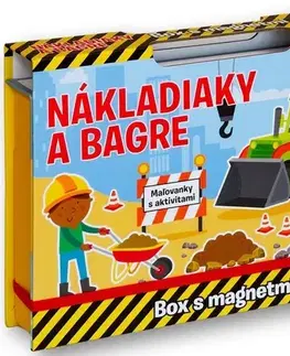 Pre deti a mládež - ostatné Nákladiaky a bagre - Box s magnetmi