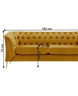 Pohovky a gauče Chesterfield pohovka JUNE
