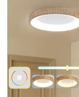 Svietidlá BRILAGI - LED stropné svietidlo FALCON WOOD MODERN LED/40W/230V pr. 60 cm drevo BRI532