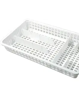Príborníky ALFA PLASTIK - Príborník úzky dierkovaný biely
