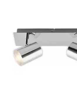 Svietidlá Briloner 2731-028 - Kúpeľňové bodové svietidlo BANYO 2xGU10/5W/230V lesklý chróm 2731-028