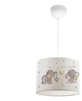 Svietidlá  Detský luster CANDY 1xE27/40W/230V biela/béžová 780SGN4655