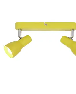 Stropná svetla Nástenná stropná lampa horčicový pásik 2x40W Picardo