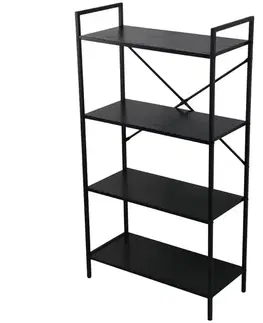 Regály v podkrovnom štýle Regál Loft 8639 H black