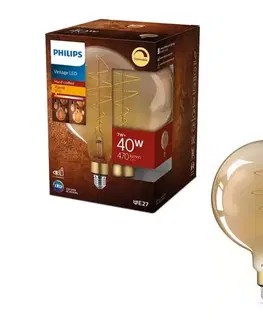 LED osvetlenie LED Stmievateľná žiarovka VINTAGE Philips G200 E27/7W/230V 2000K 8718696803479