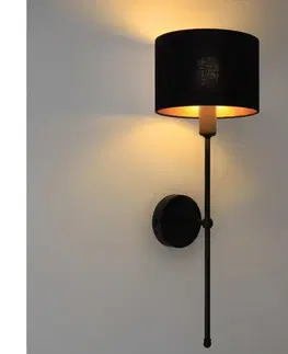 Svietidlá  Nástenné svietidlo MADELA 1xE14/40W/230V čierne 0158