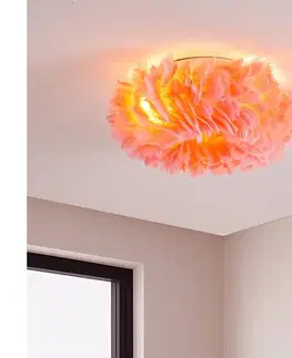 Svietidlá BRILAGI - Stropné svietidlo FEATHER 3xE27/40W/230V pr. 40 cm ružové BRI935
