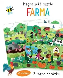 Leporelá, krabičky, puzzle knihy Magnetické puzzle: Farma