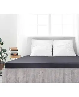 Plachty 4Home jersey prestieradlo Ideál antracit, 140 x 200 cm