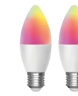 Žiarovky  B.V. SADA 2x LED RGBW Stm. žiarovka MESH Smart C37 E27/6,5W/230V 2700-6500K -  S10301O3E