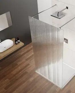 Sprchové dvere GELCO - VARIO CHROME jednodielna sprchová zástena do priestoru, sklo nordic, 1000  GX1510-01