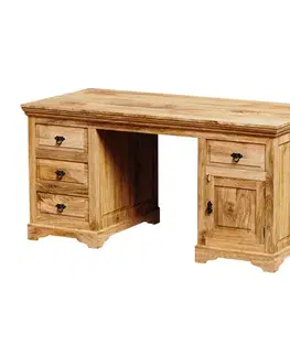 Písacie a pracovné stoly Písací stôl Guru 160x80x76 indický masív mango