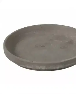 Záhrada Podmiska pod kvetináč Klasik Basalt keramická 13 cm