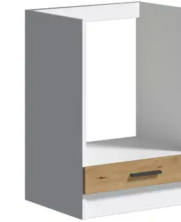 Kuchynské skrinky stojace Kuchynská skrinka Economic D60 KU biela/artisan