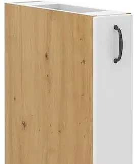 Kuchynské skrinky STELLA 15 D dolná skrinka, biela/dub Artisan