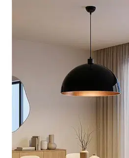 Svietidlá BRILAGI - LED Luster na lanku METALO 1xE27/40W/230V pr. 60 cm čierna/medená 118OPV1122