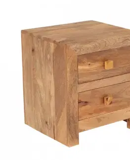 Nočné stolíky Nočný stolík Hina 45x50x40 z mangového dreva