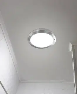Stropná svetla Stropná lampa Aquila 32cm 1xE27 Saténový nikel IP44