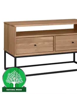 Nábytok do obývačky TV stolík I Logan borovica morená dub