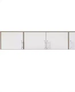 Vybavenie skríň Nadstavec na skriňu Smart  SRN1 200 cm dub sonoma/biela