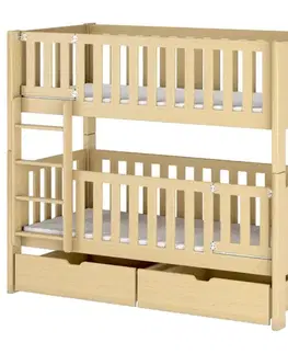 Poschodové postele Posteľ Ksawery 80x180 borovica